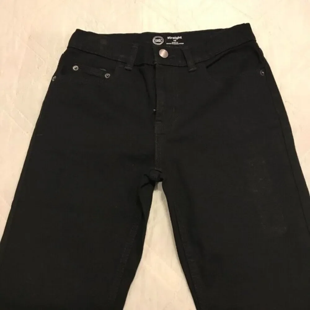 wonder nation black‎ straight jeans size 10